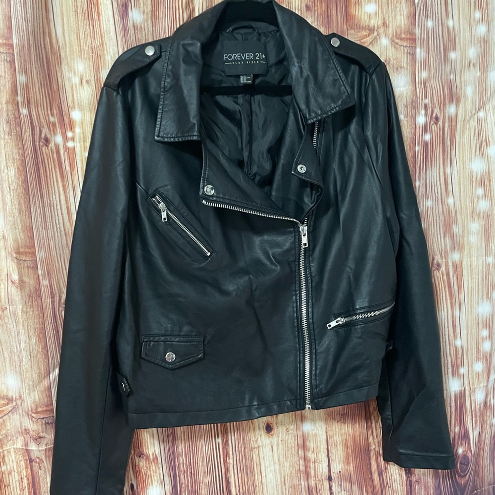 Forever 21 Plus Fake Leather Jacket
